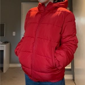 H&M Red puffer jacket ❤️